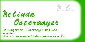 melinda ostermayer business card